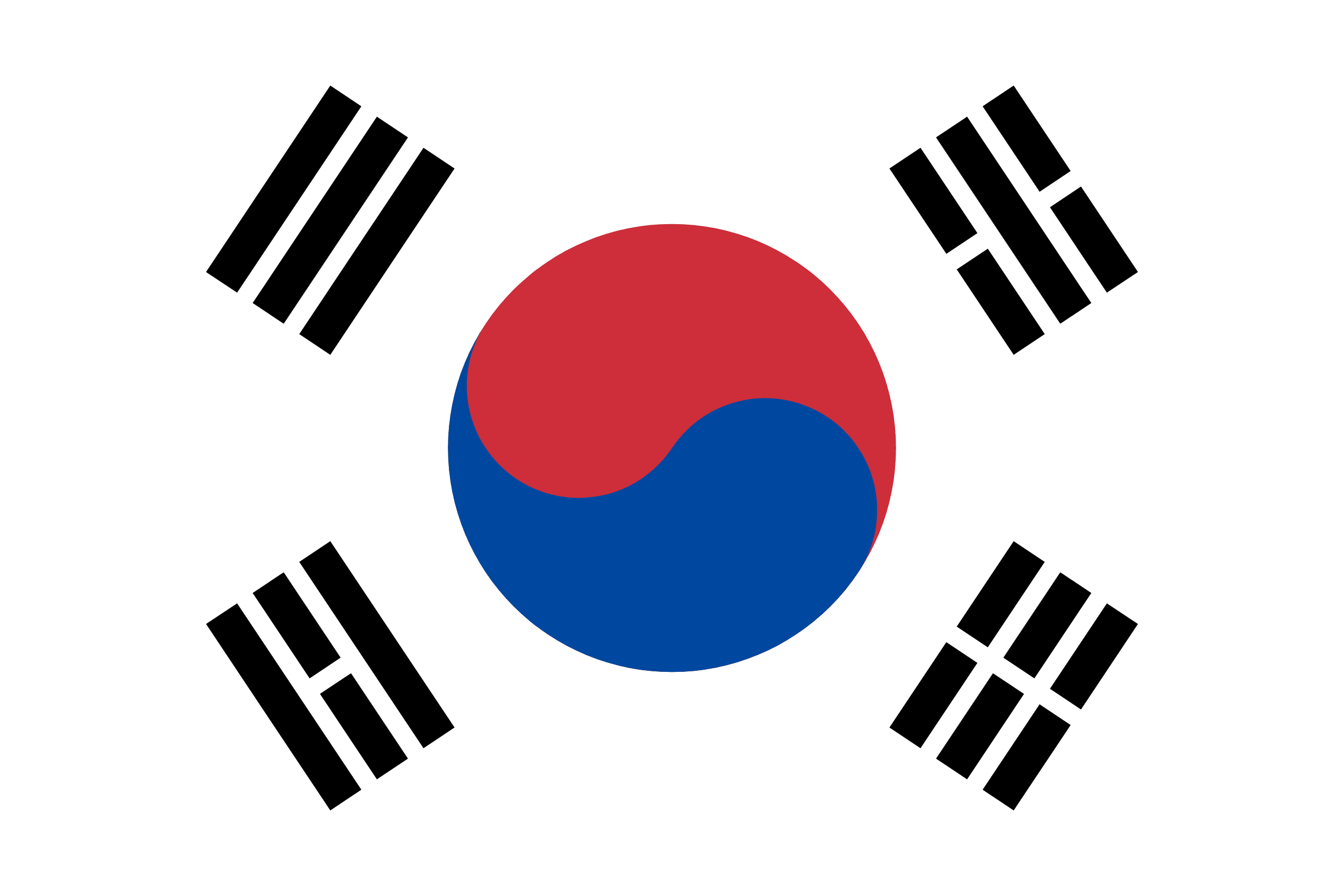 Bandera de Corea del Sur