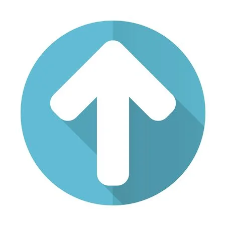 Una flecha hacia arriba