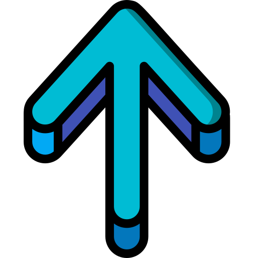 Una flecha hacia arriba